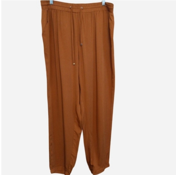 Haute Fox Pants - NEW Haute Fox Curve Boho Harem Woven Jogger Pants